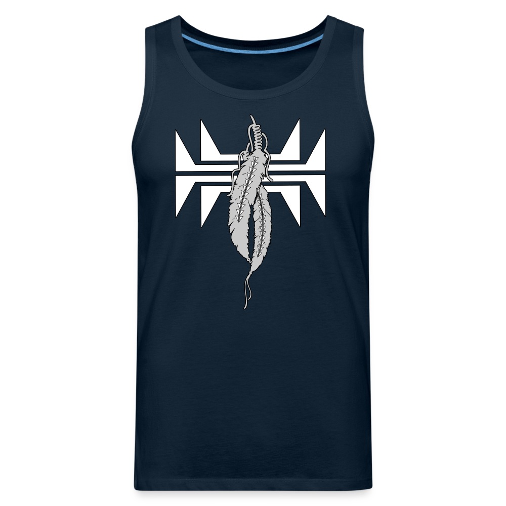 Frog Feathers Men’s Premium Tank - deep navy