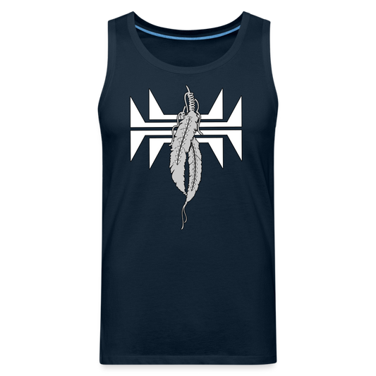 Frog Feathers Men’s Premium Tank - deep navy