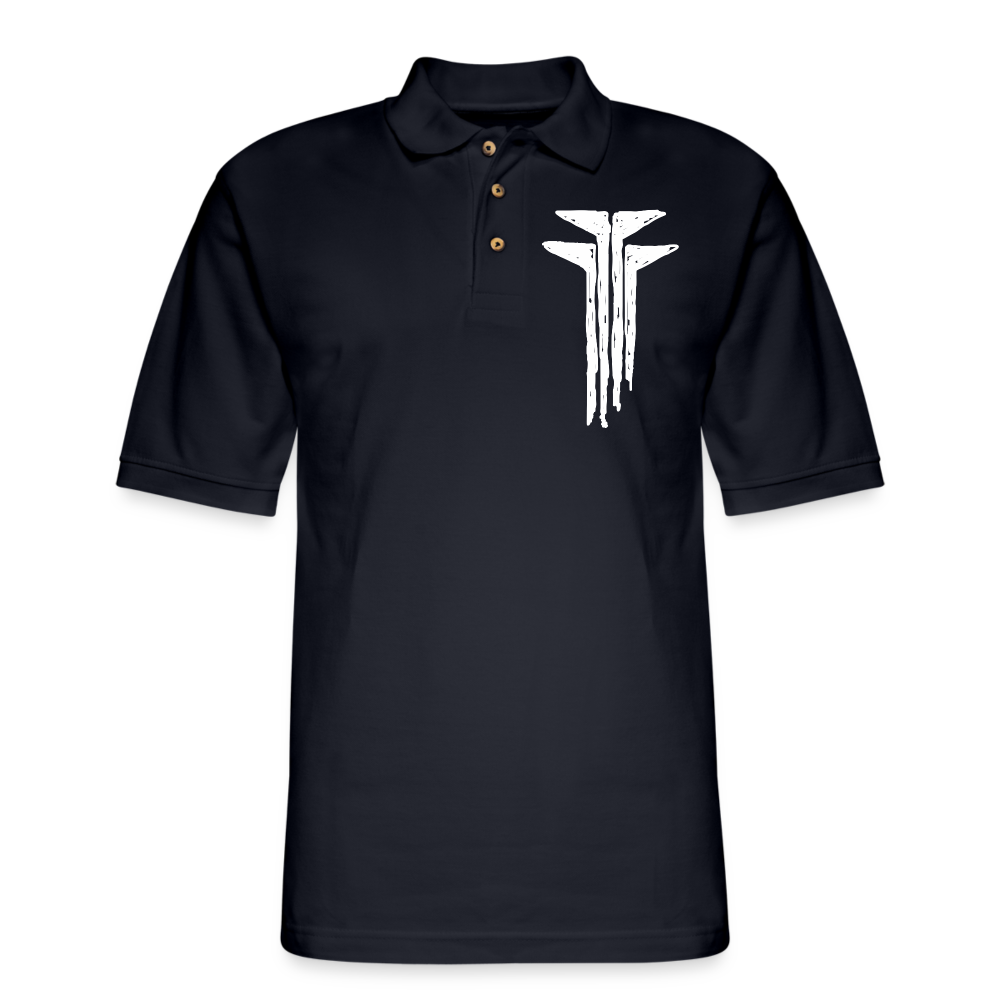 Frog Foot Men's Pique Polo Shirt - midnight navy