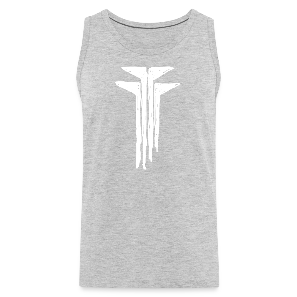 Frogs Scribble Men’s Premium Tank - heather gray