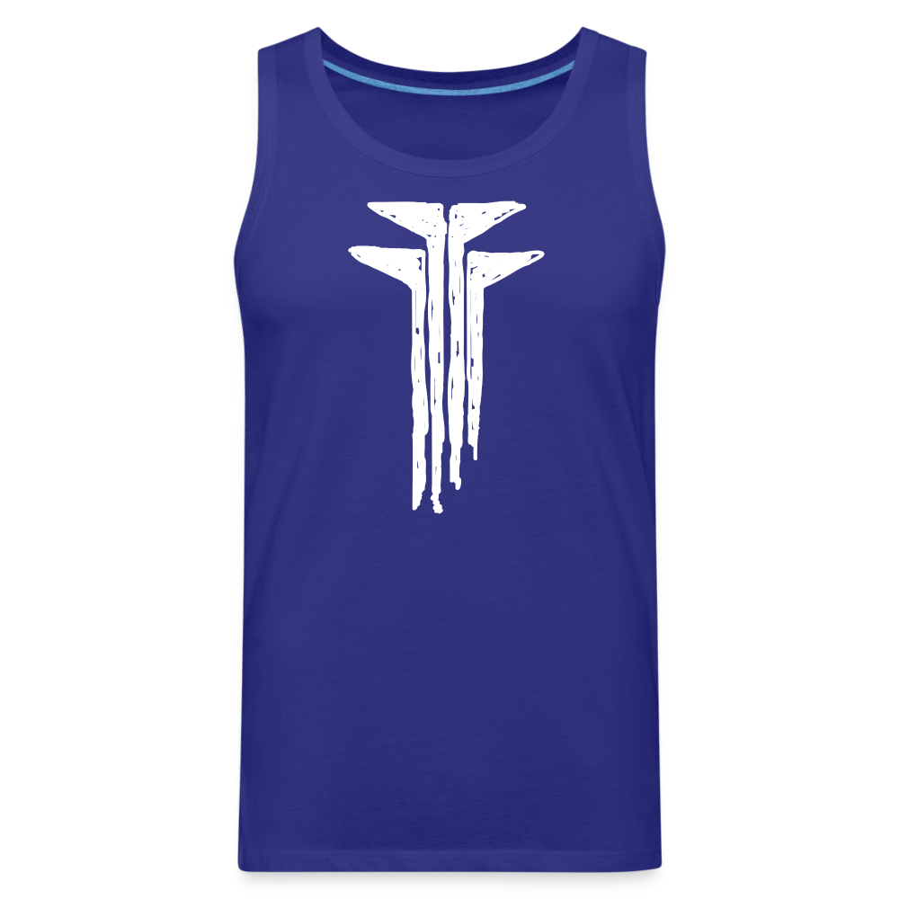 Frogs Scribble Men’s Premium Tank - royal blue