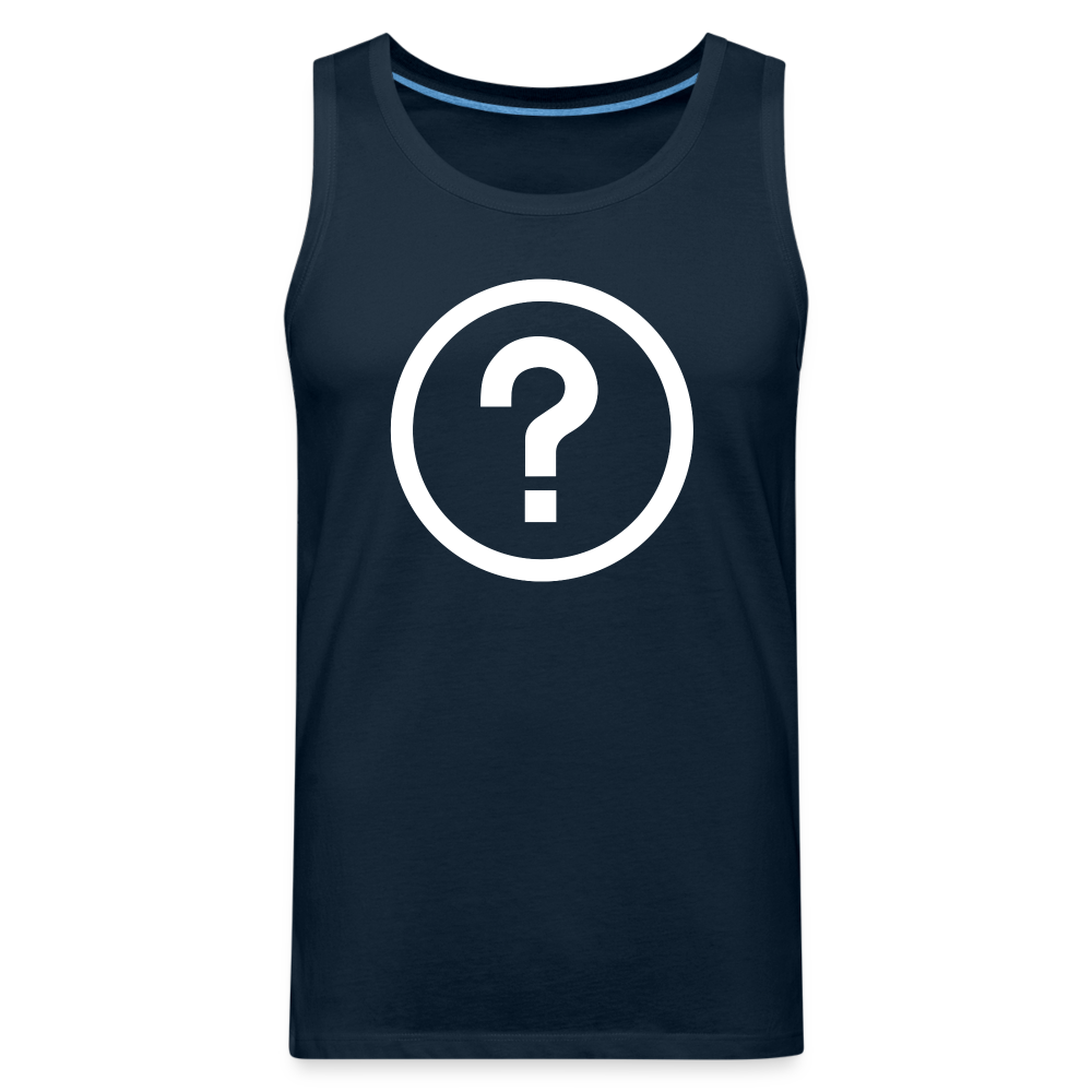 Huh? Men’s Premium Tank - deep navy