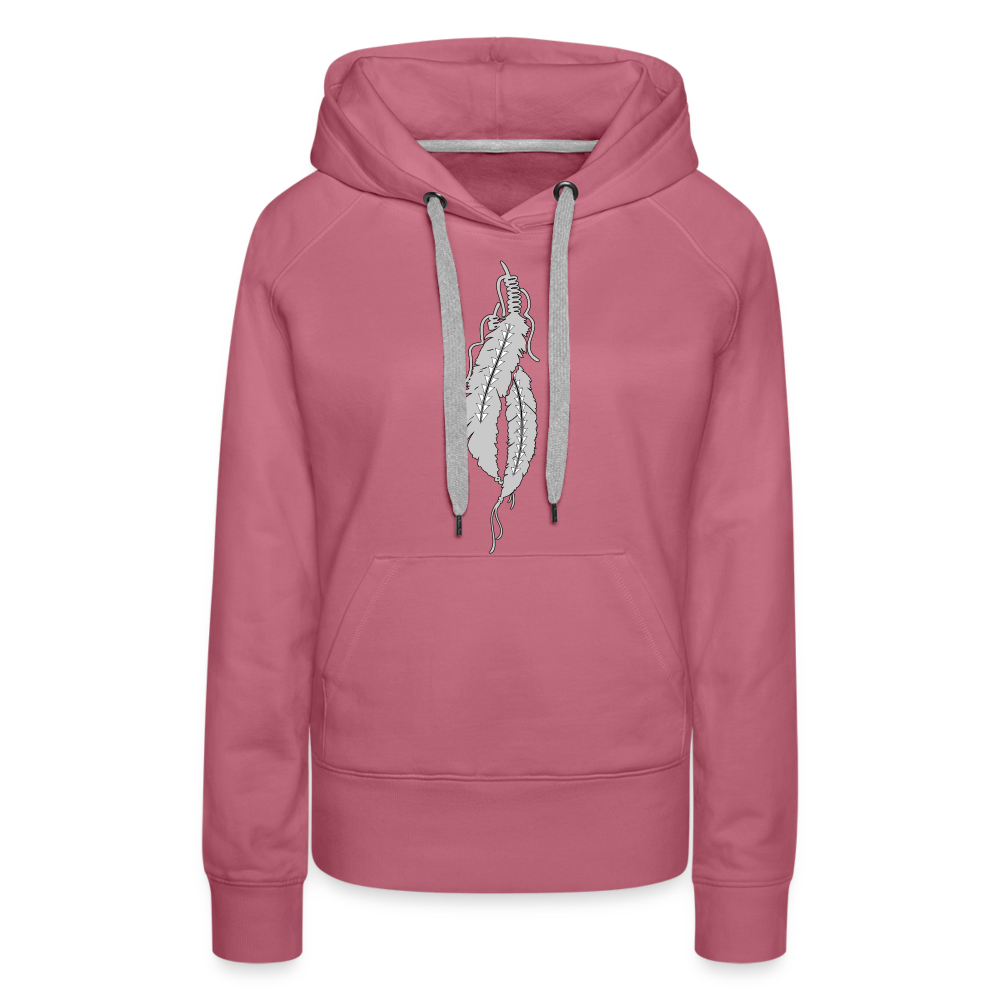 Just Feathers Women’s Premium Hoodie - mauve