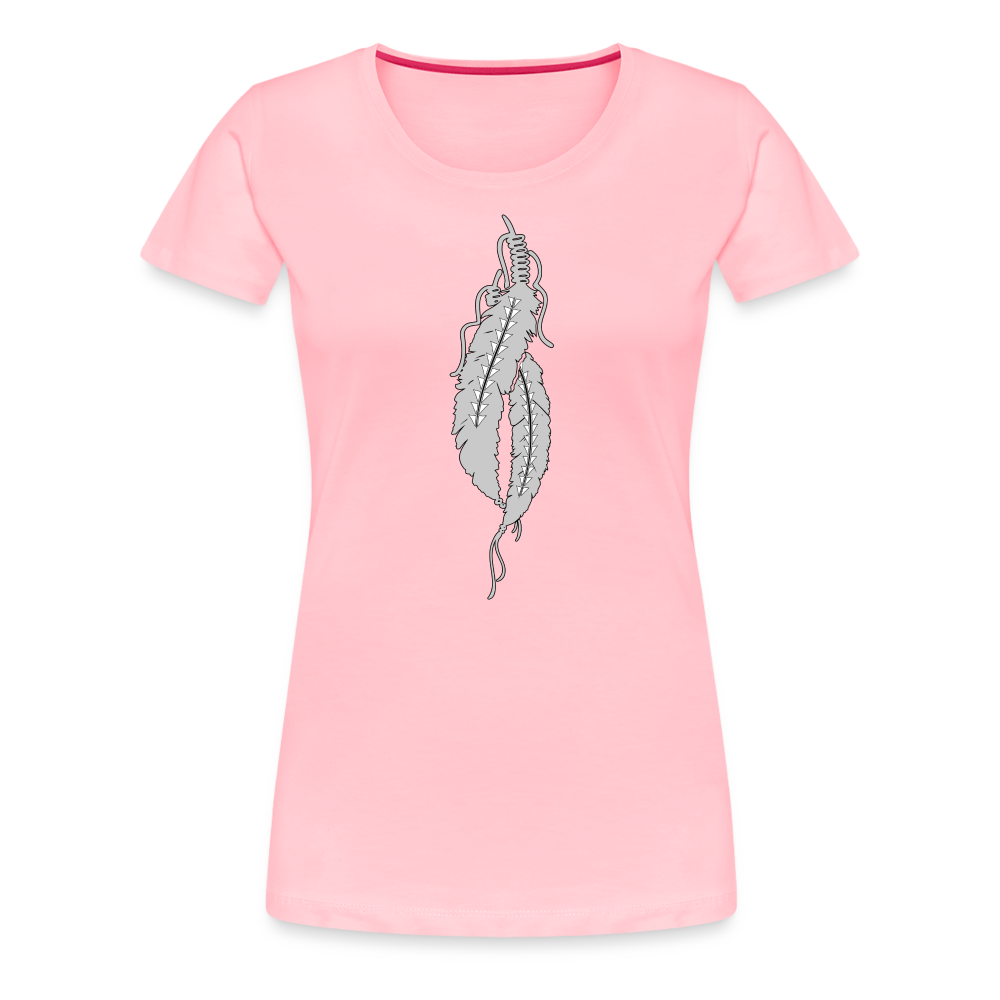 Just Feathers Women’s Premium T-Shirt - pink