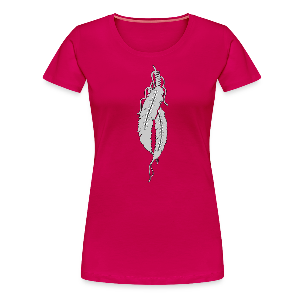 Just Feathers Women’s Premium T-Shirt - dark pink