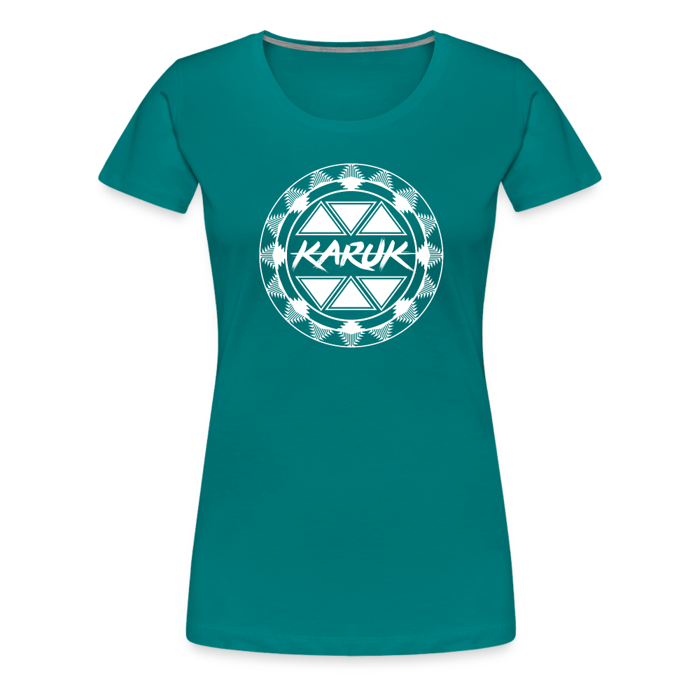 Karuk Frogs Women’s Premium T-Shirt - teal