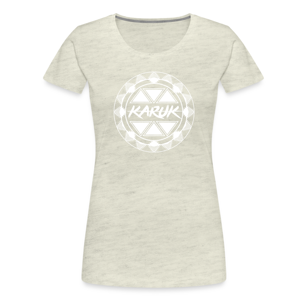 Karuk Frogs Women’s Premium T-Shirt - heather oatmeal