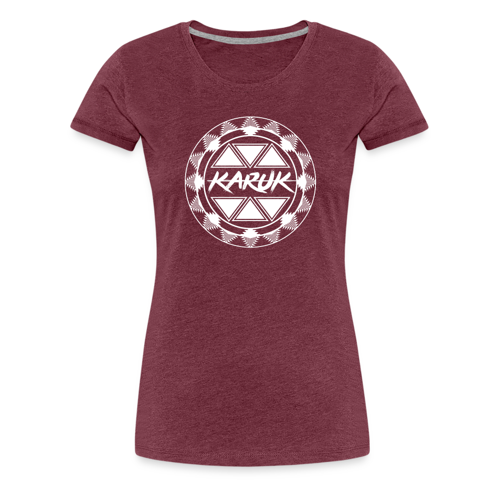 Karuk Frogs Women’s Premium T-Shirt - heather burgundy