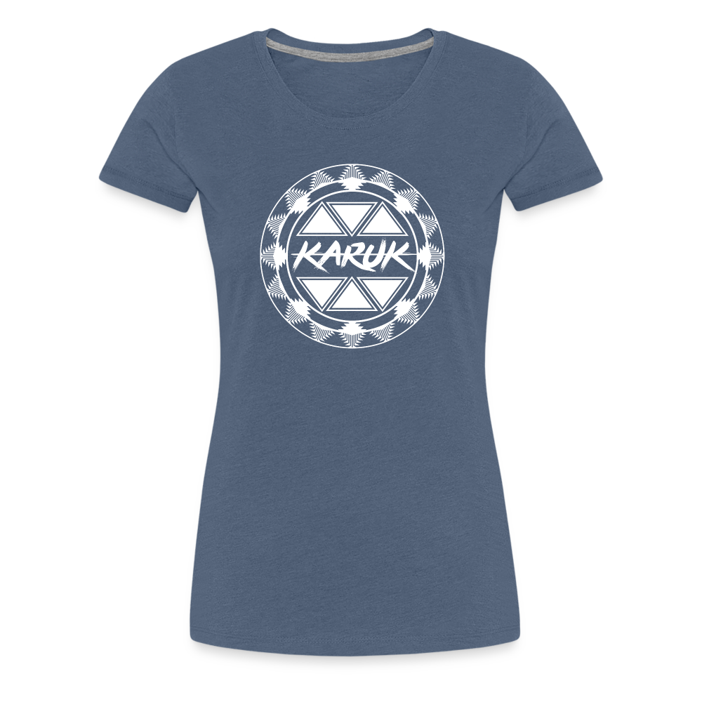 Karuk Frogs Women’s Premium T-Shirt - heather blue