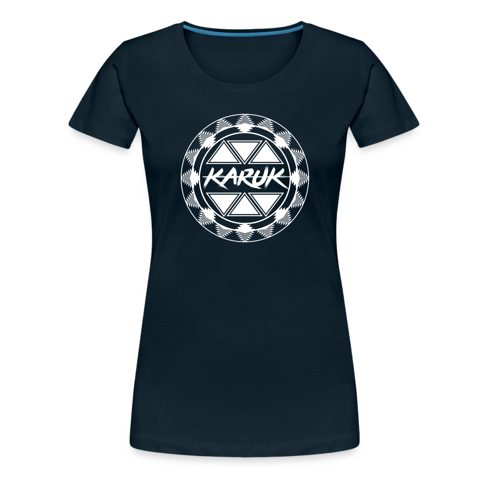 Karuk Frogs Women’s Premium T-Shirt - deep navy