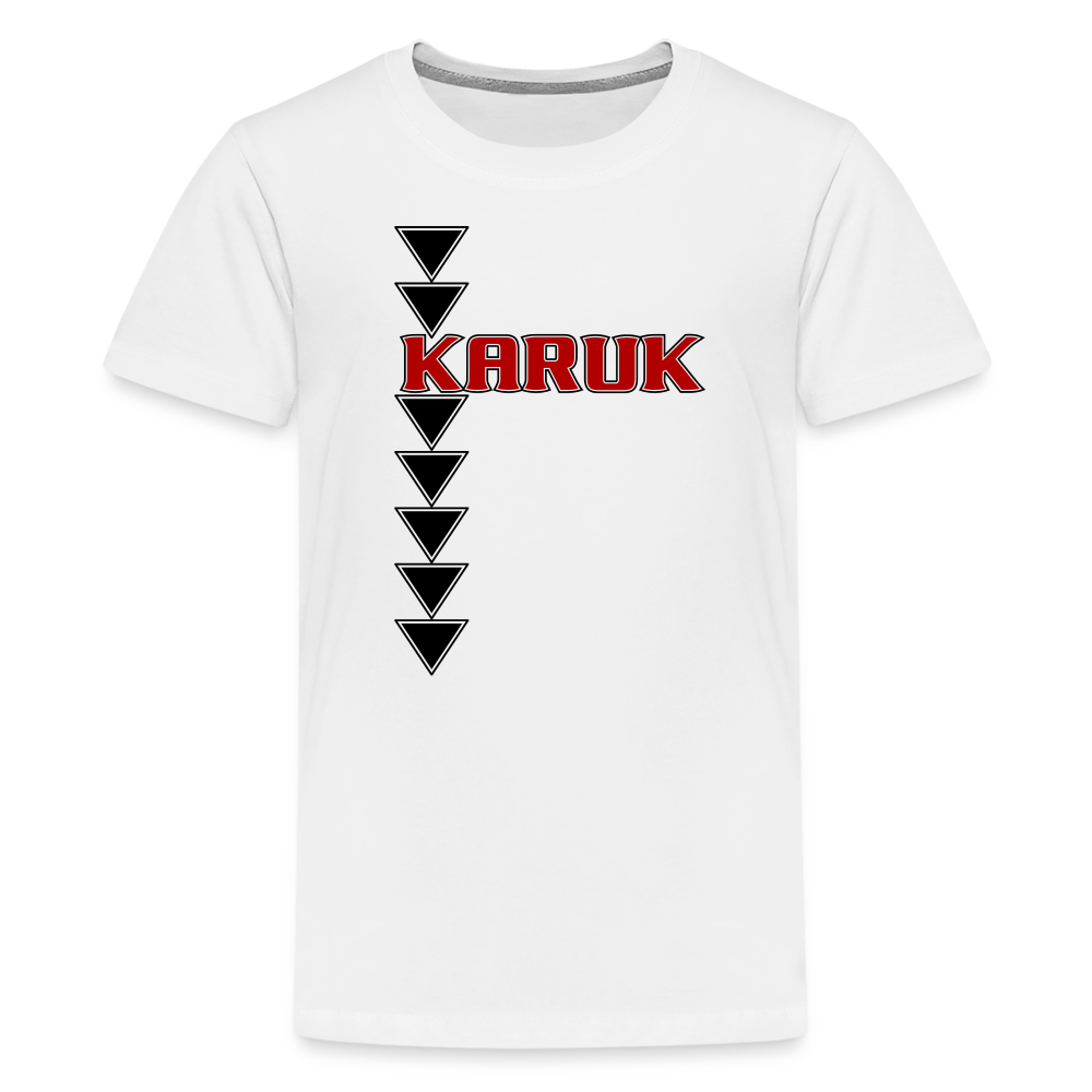 Karuk Sturgeon Kids' Premium T-Shirt - white