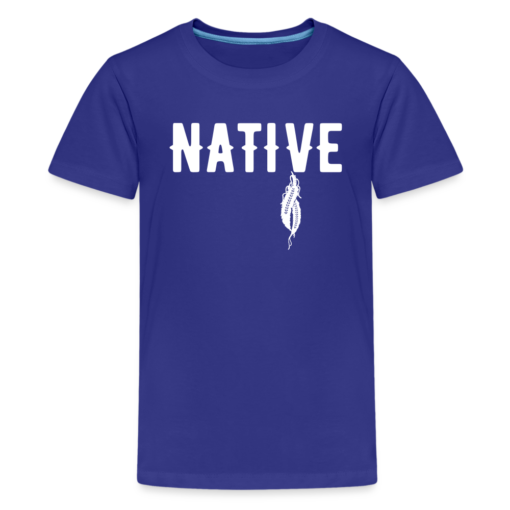 Native Feathers Kids' Premium T-Shirt - royal blue