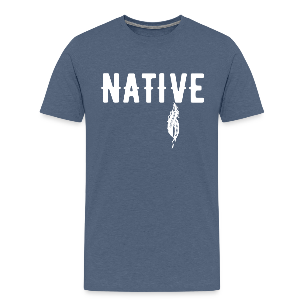 Native Feathers Kids' Premium T-Shirt - heather blue