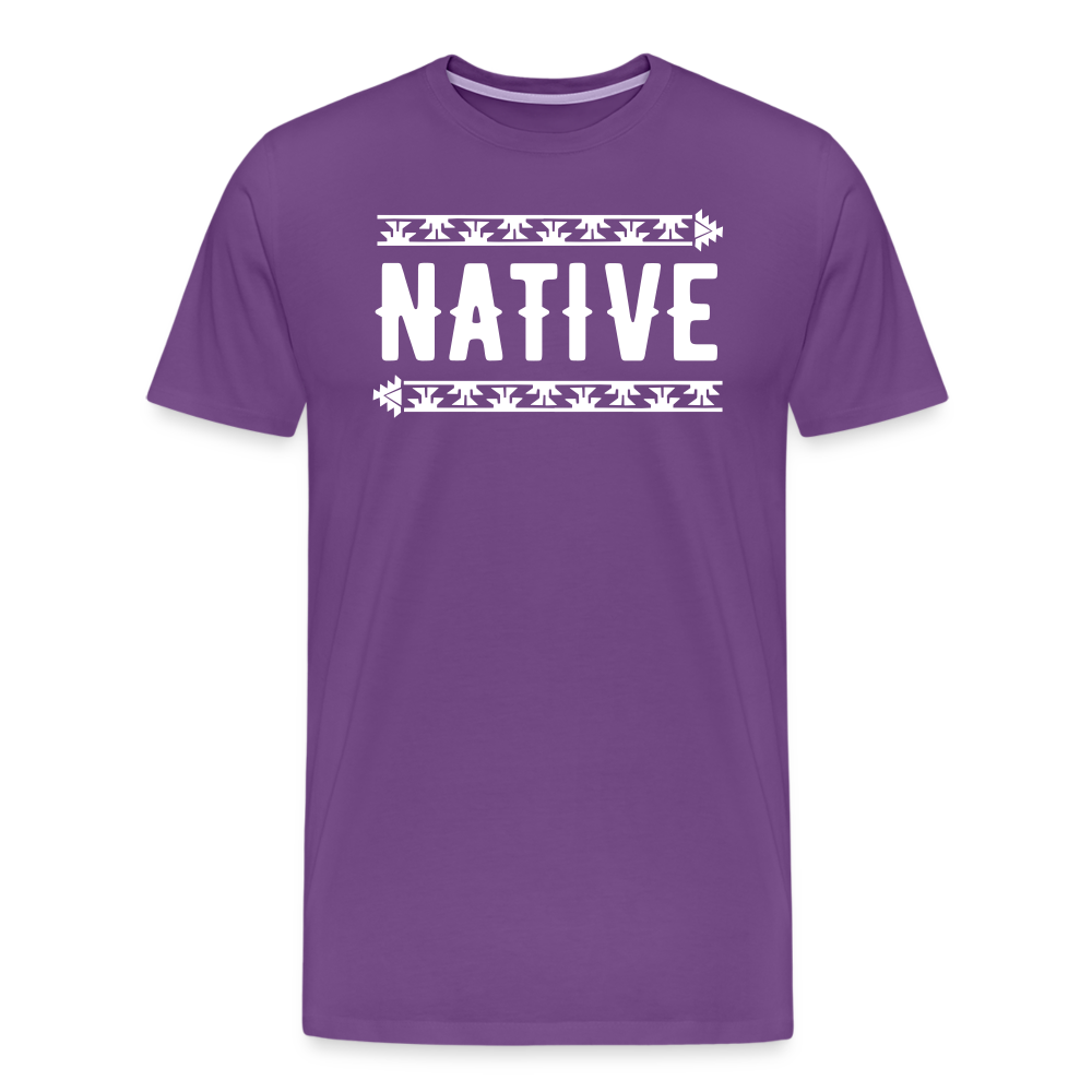 Native Frog Men's Premium T-Shirt - purple