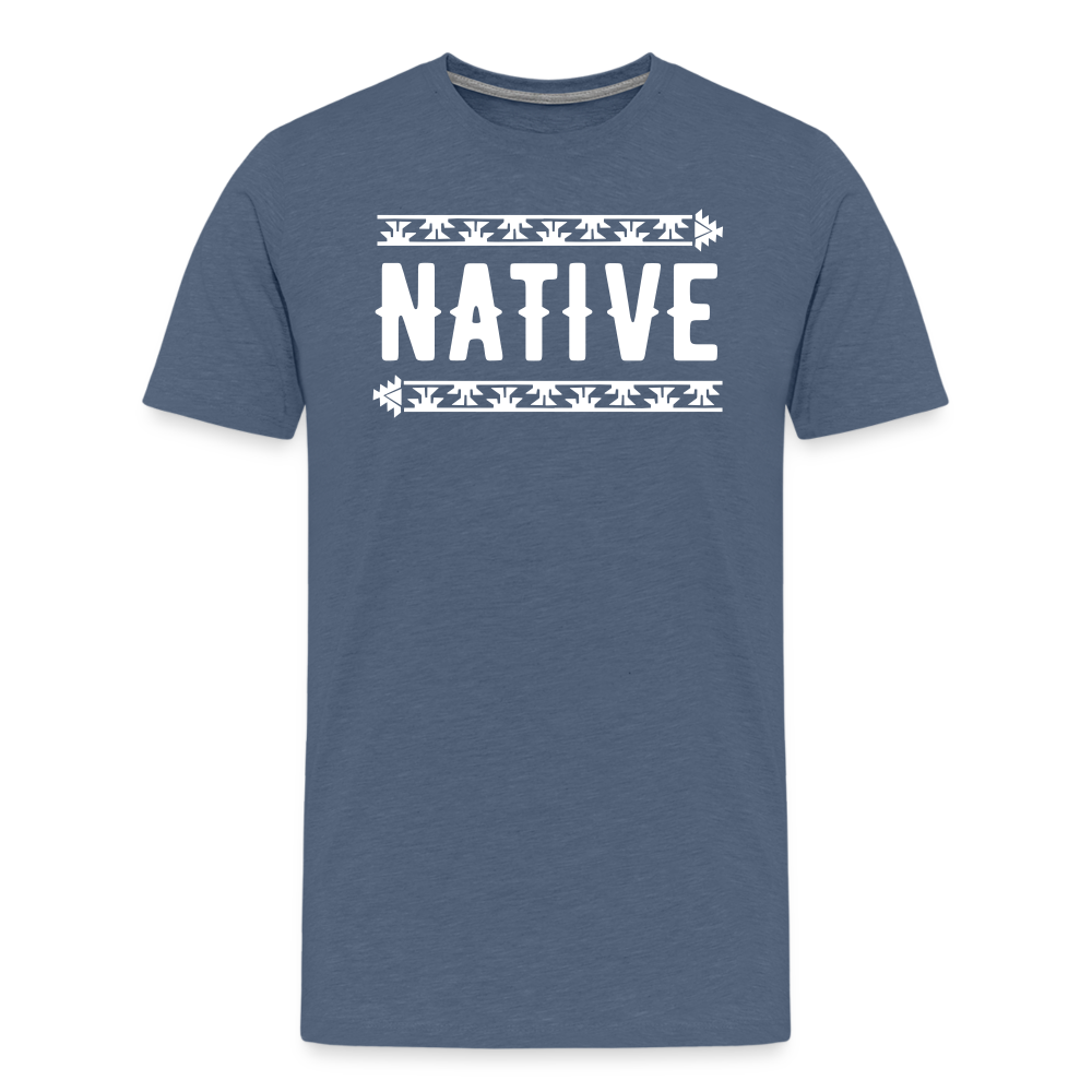 Native Frog Men's Premium T-Shirt - heather blue