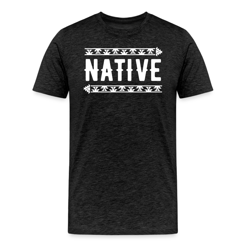 Native Frog Men's Premium T-Shirt - charcoal grey
