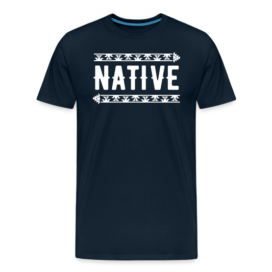 Native Frog Men's Premium T-Shirt - deep navy