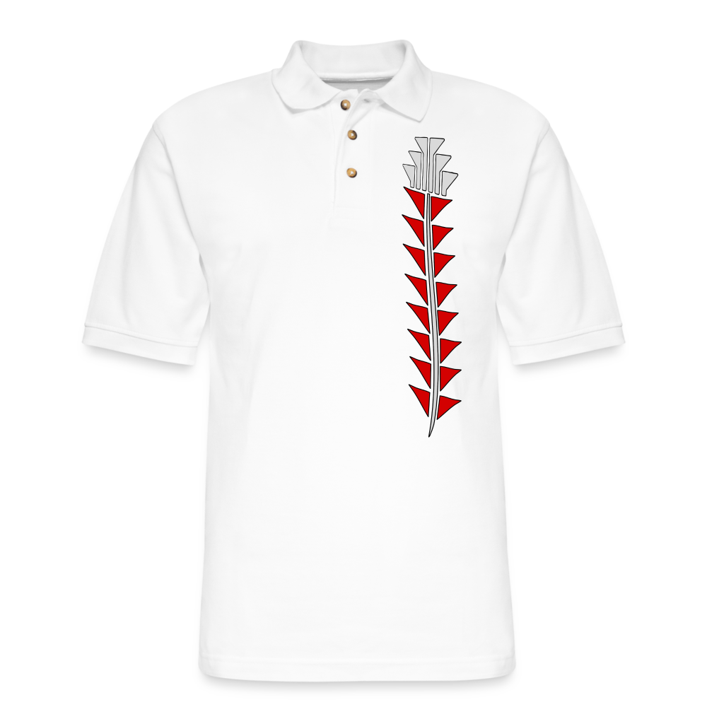 Men's Pique Polo Shirt - white