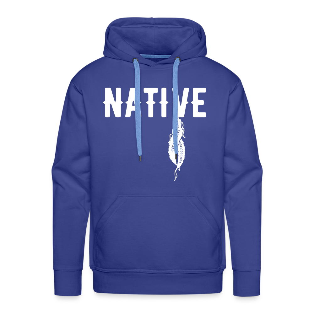 Native Feather Men’s Premium Hoodie - royal blue