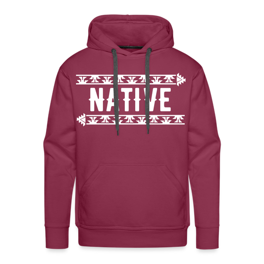 Native Frogs Men’s Premium Hoodie - burgundy