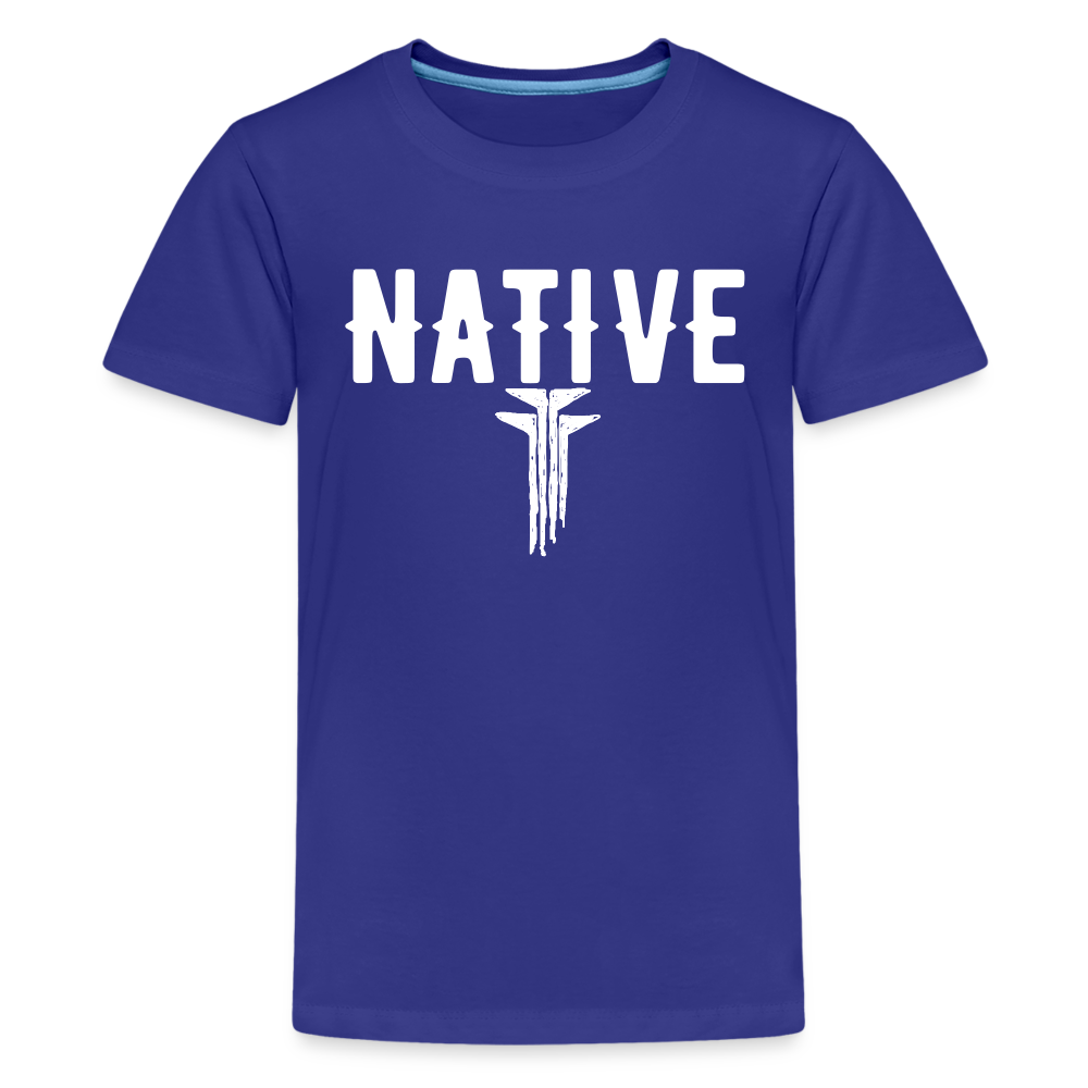 Native Frogs Sketch Kids' Premium T-Shirt - royal blue