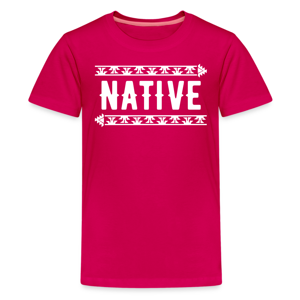 Native Frogs Kids' Premium T-Shirt - dark pink
