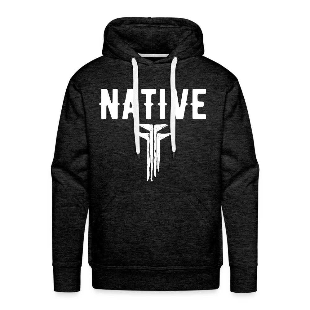 Native Frogs Sketch Men’s Premium Hoodie - charcoal grey
