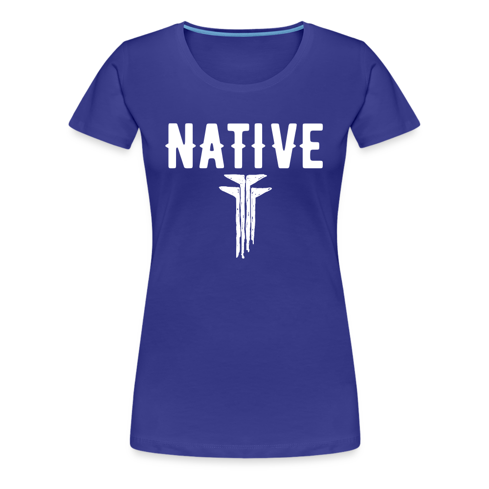 Native Frogs Sketch Women’s Premium T-Shirt - royal blue