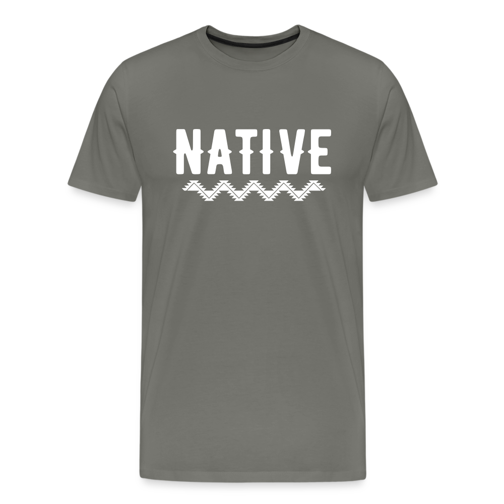 Native Men's Premium T-Shirt - asphalt gray