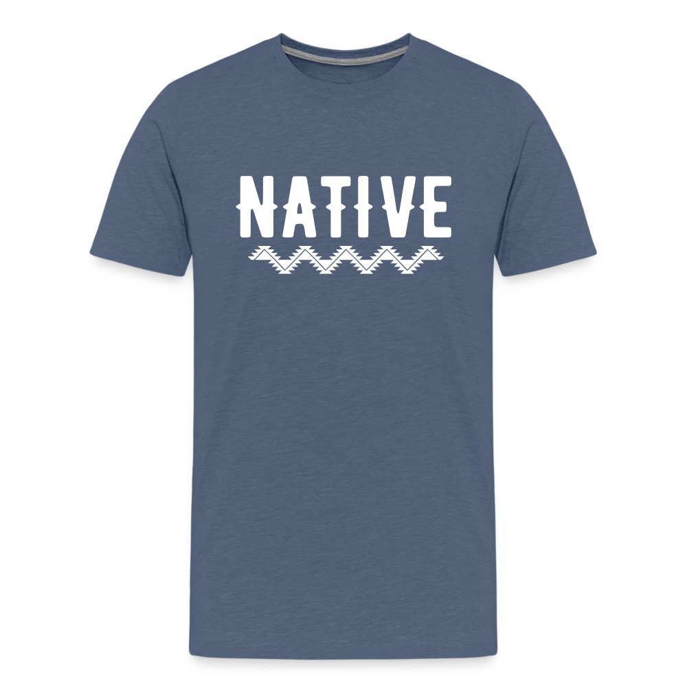 Native Men's Premium T-Shirt - heather blue