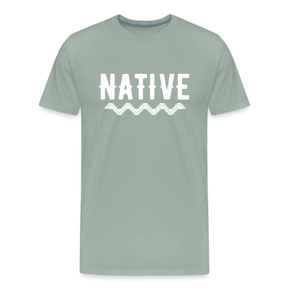 Native Men's Premium T-Shirt - steel green