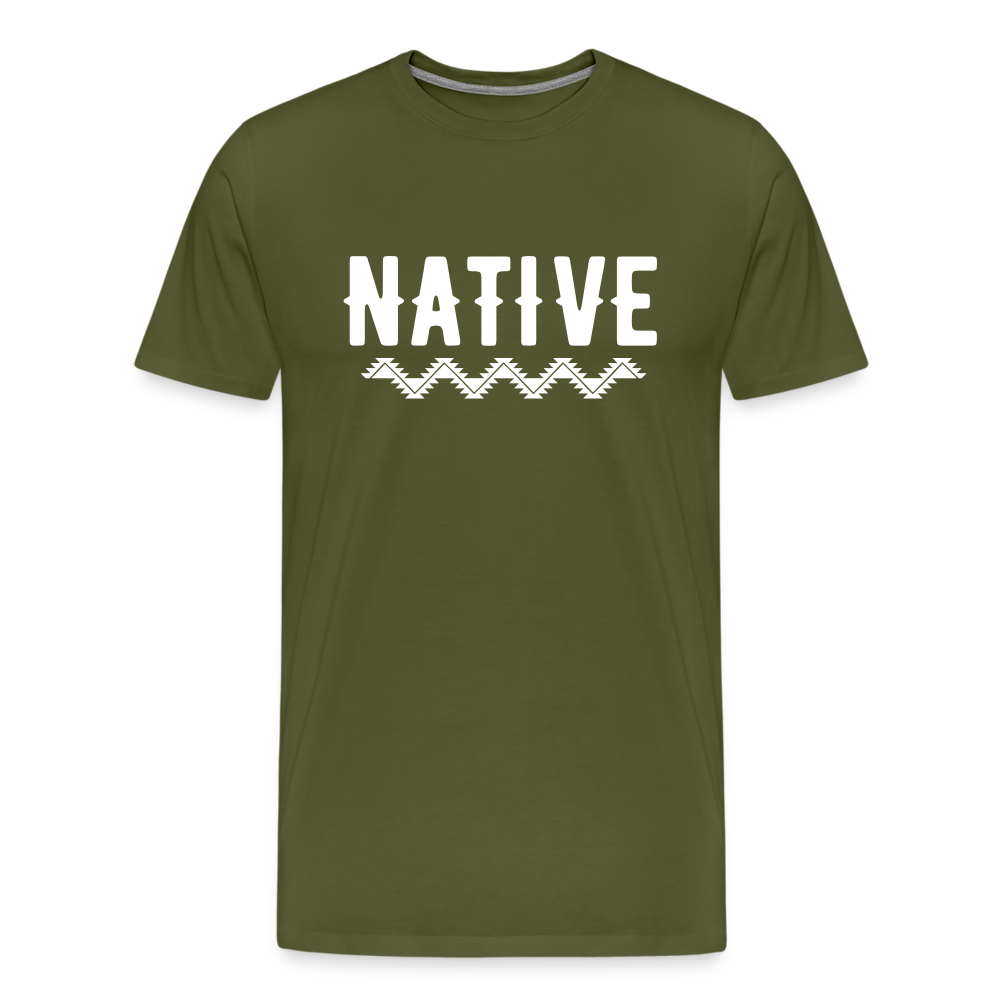 Native Men's Premium T-Shirt - olive green