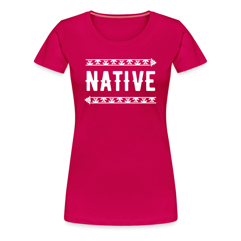 Native Frogs Women’s Premium T-Shirt - dark pink