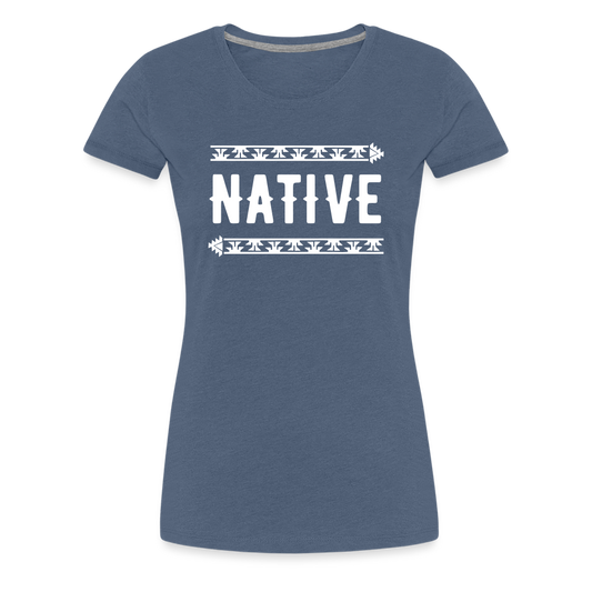 Native Frogs Women’s Premium T-Shirt - heather blue