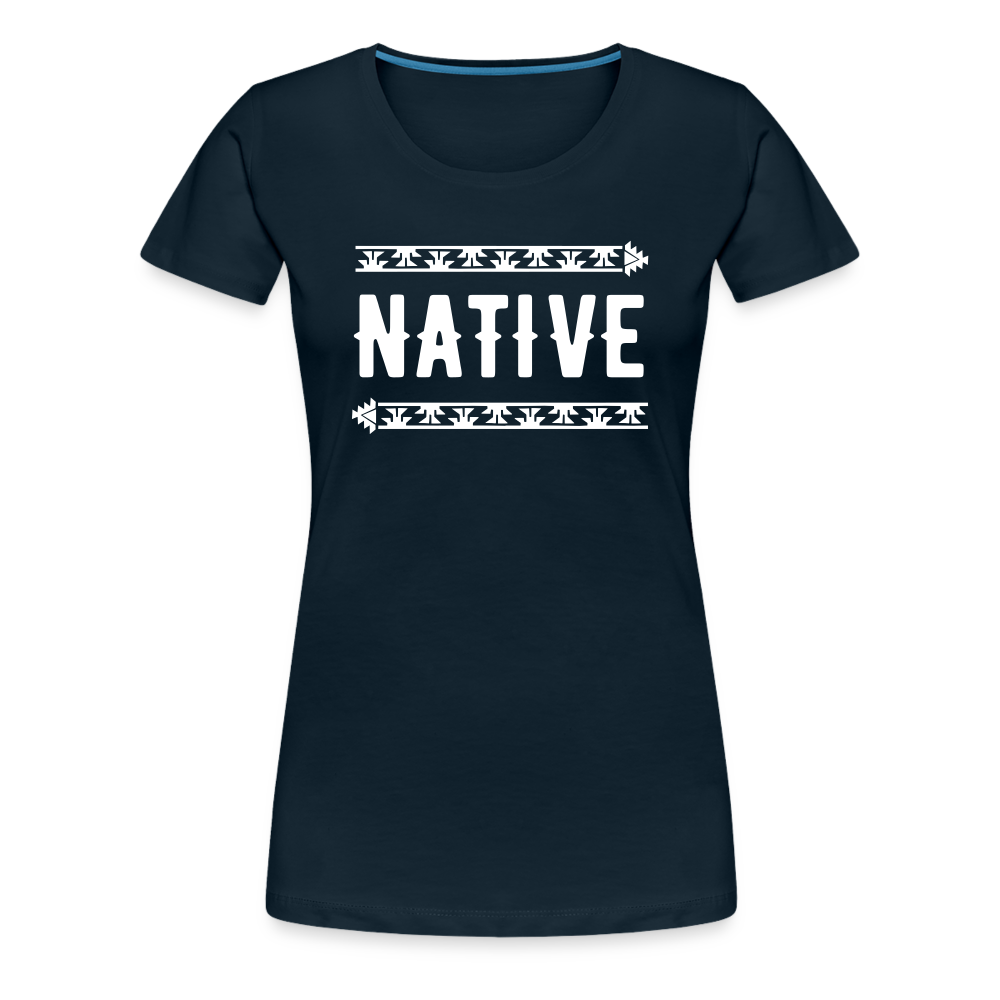 Native Frogs Women’s Premium T-Shirt - deep navy