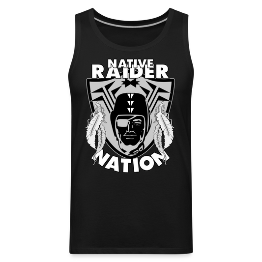 Native Raider Men’s Premium Tank - black