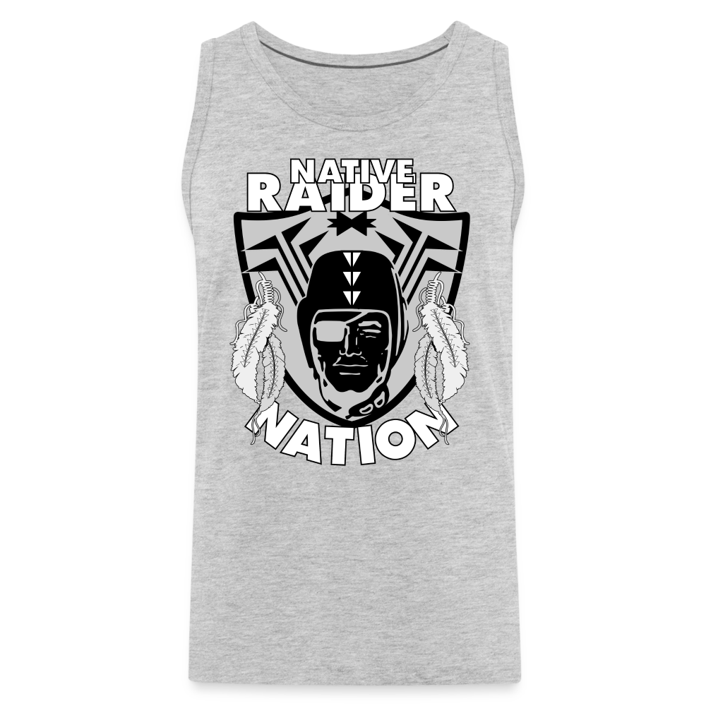 Native Raider Men’s Premium Tank - heather gray