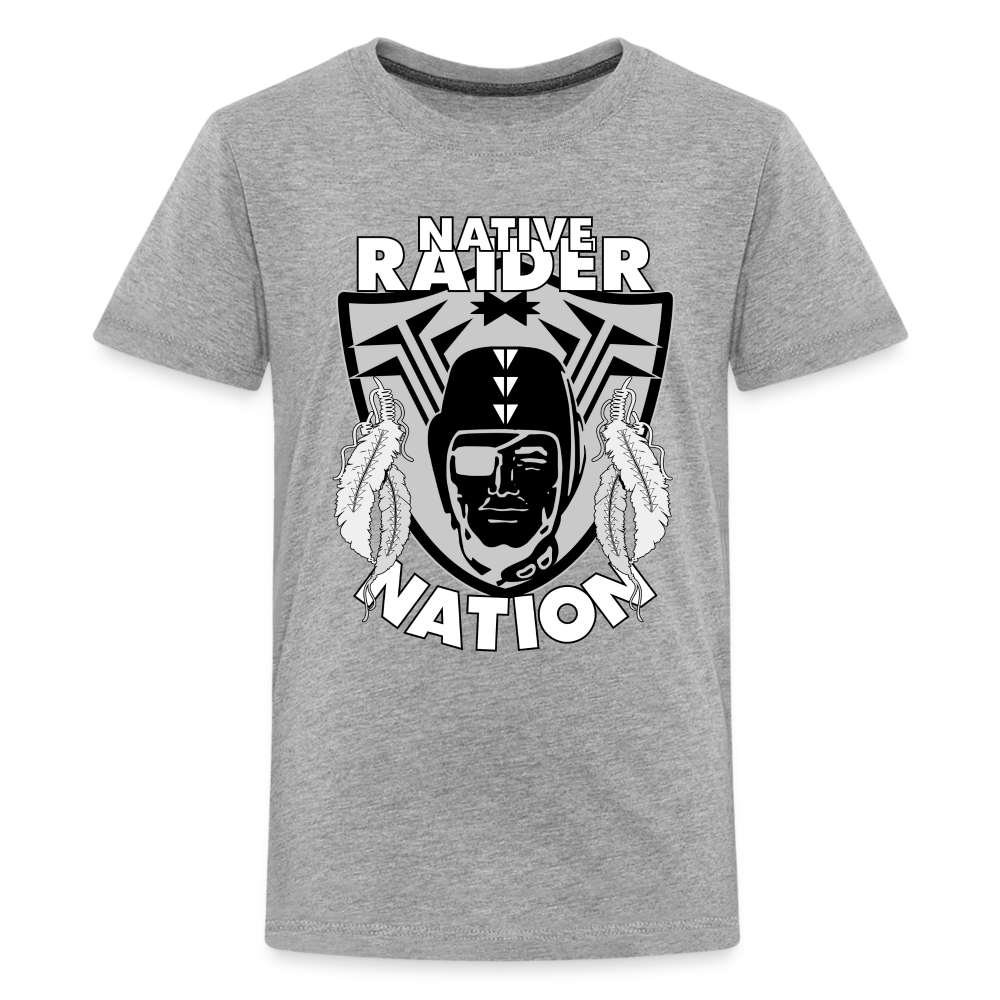 Native Raider Kids' Premium T-Shirt - heather gray