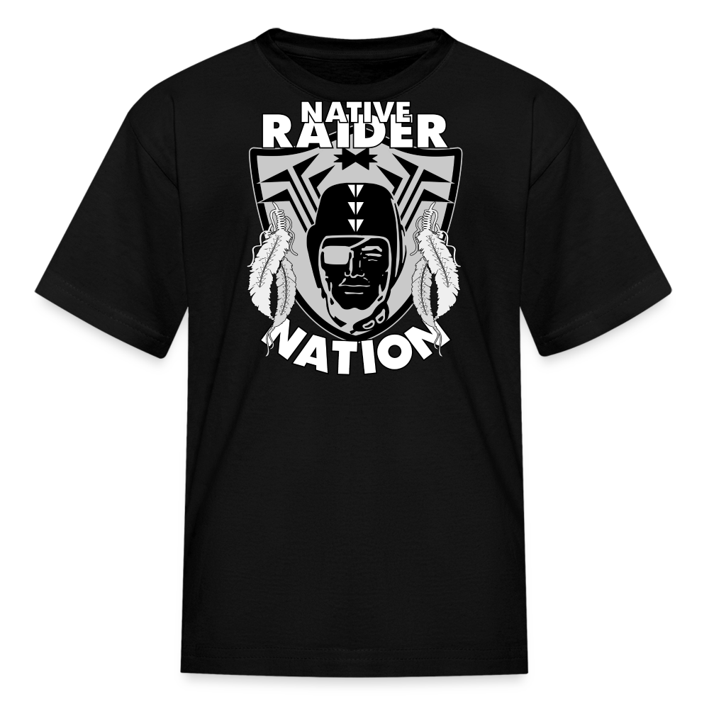 Native Raider Kids' T-Shirt - black