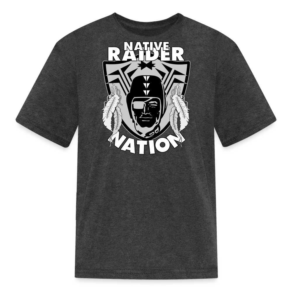 Native Raider Kids' T-Shirt - heather black