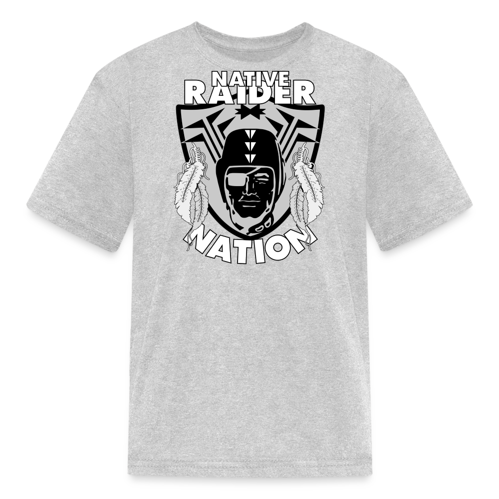 Native Raider Kids' T-Shirt - heather gray
