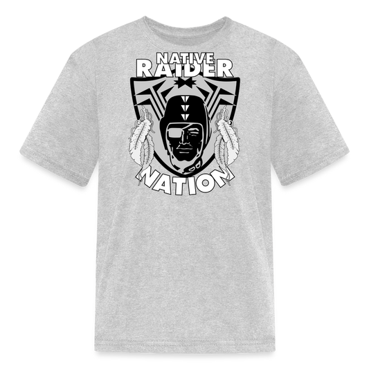 Native Raider Kids' T-Shirt - heather gray