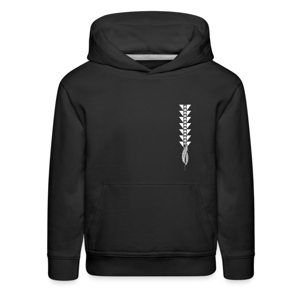Native Raider Kids‘ Premium Hoodie - black