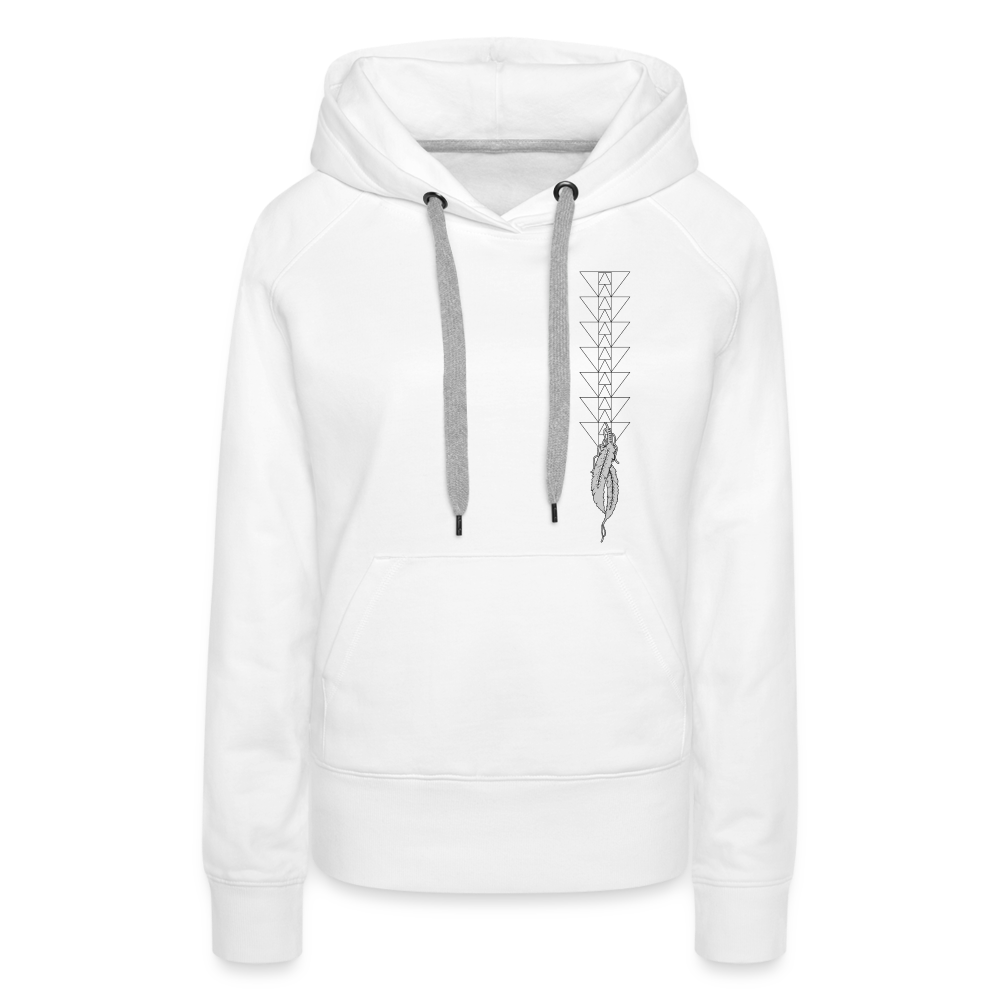 Native Raider Women’s Premium Hoodie - white