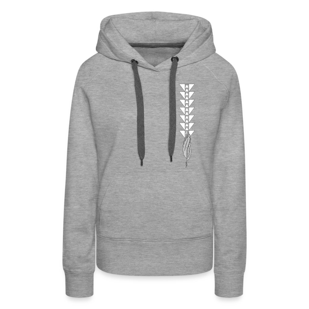 Native Raider Women’s Premium Hoodie - heather grey