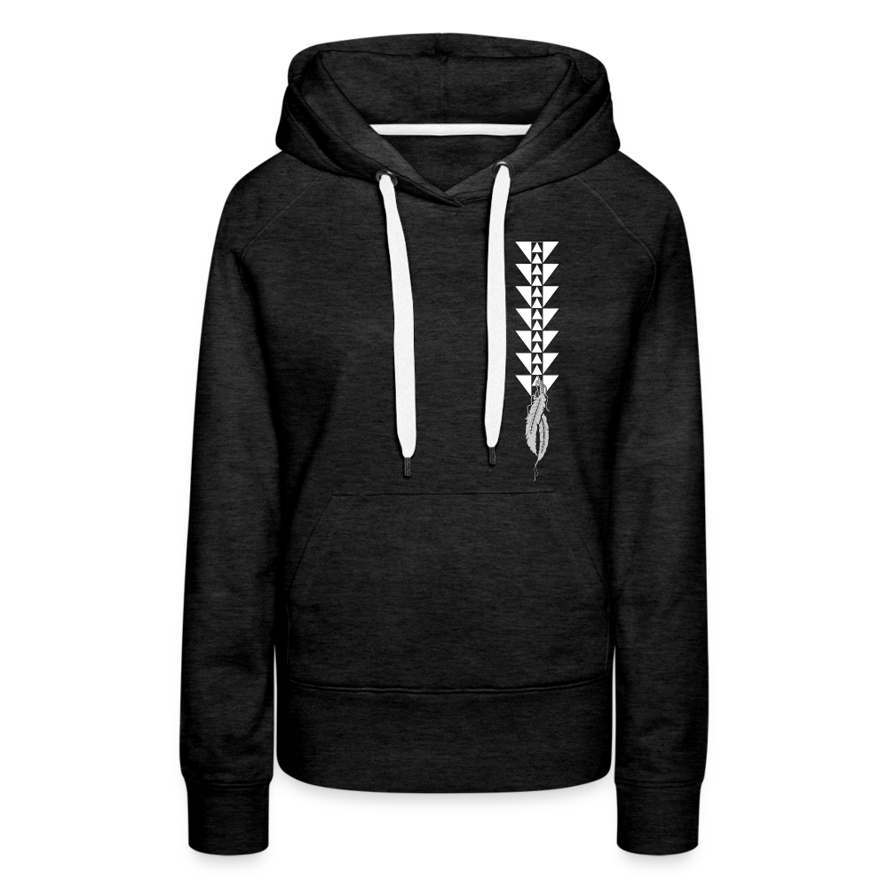 Native Raider Women’s Premium Hoodie - charcoal grey