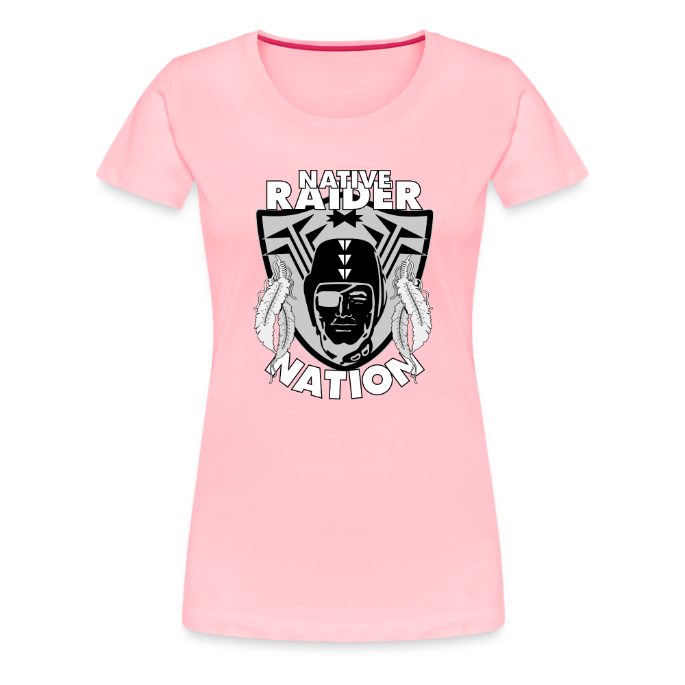 Native Raider Women’s Premium T-Shirt - pink