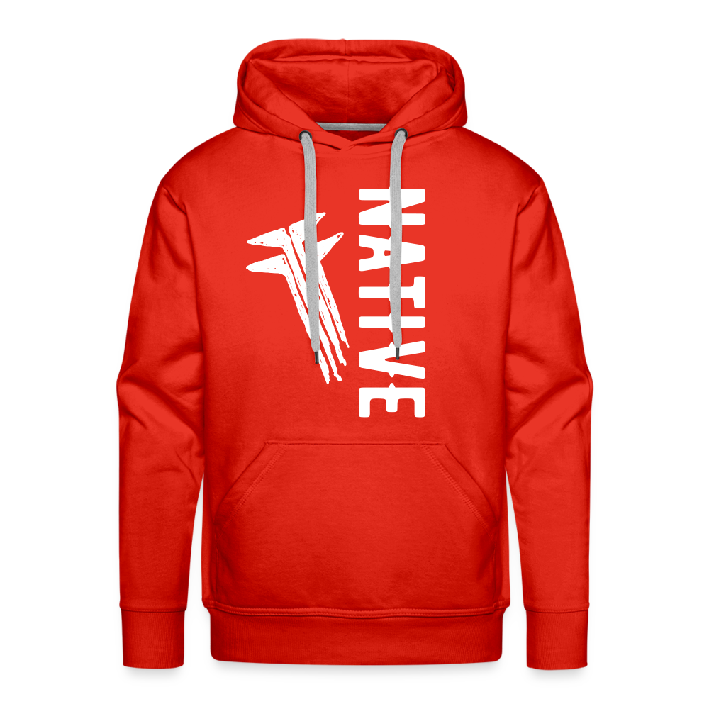 Native Slanted Frogs Men’s Premium Hoodie - red