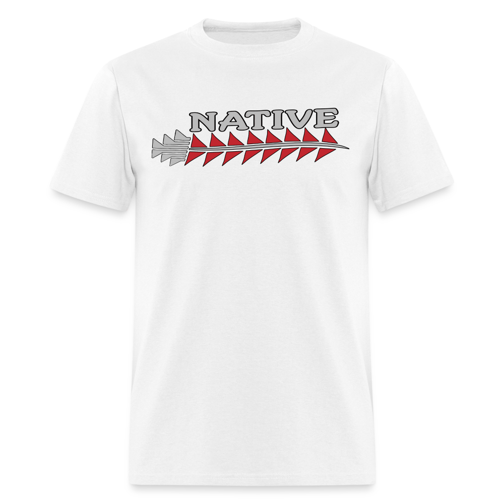 Native Sturgeon Horizontal Unisex Classic T-Shirt - white