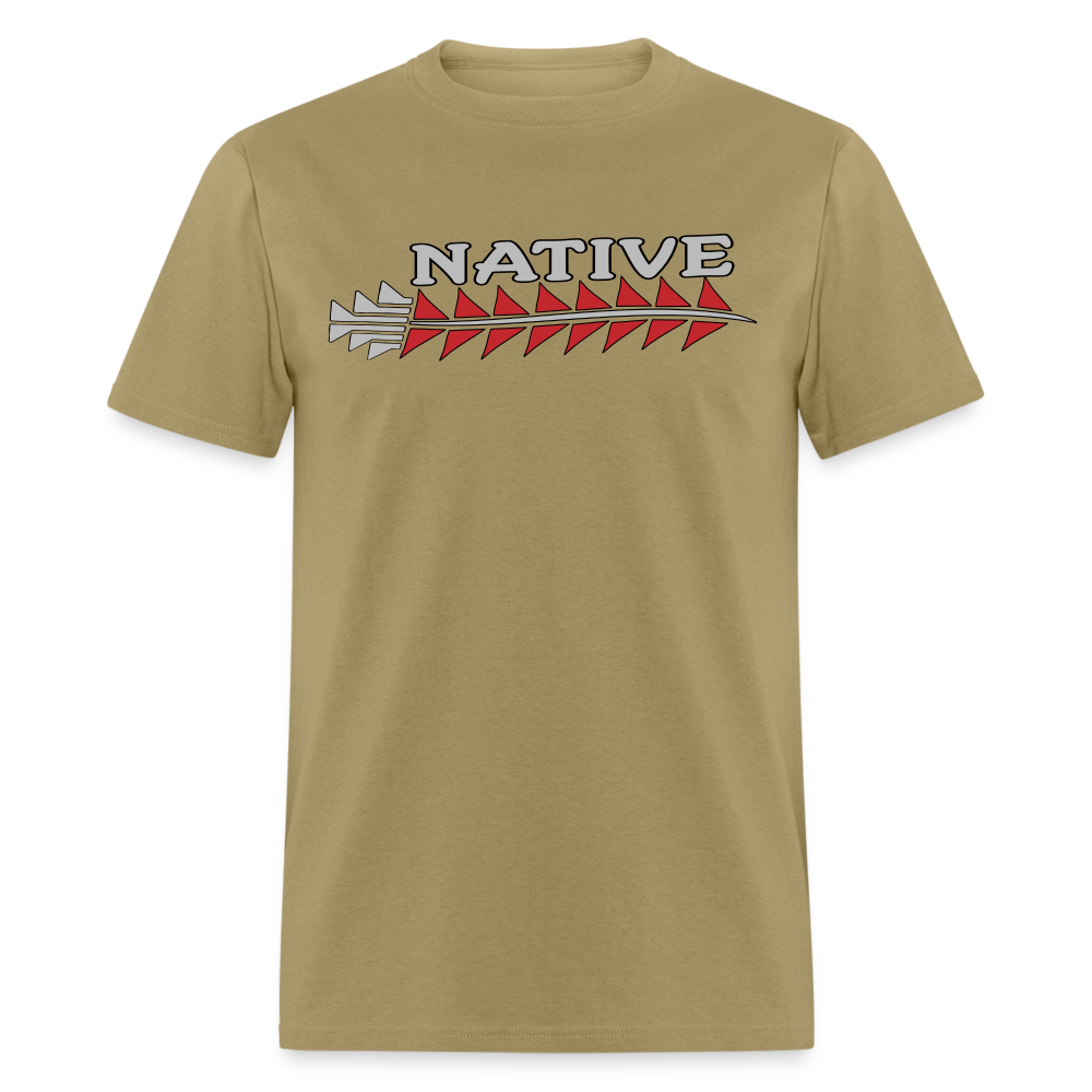 Native Sturgeon Horizontal Unisex Classic T-Shirt - khaki